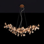 Arborea Brass Branch Crystal Chandelier - Lamp Outdoor