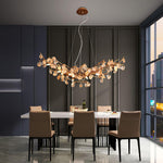 Arborea Brass Branch Crystal Chandelier - Lamp Outdoor