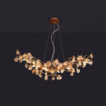 Arborea Brass Branch Crystal Chandelier - Lamp Outdoor