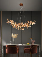 Arborea Brass Branch Crystal Chandelier - Lamp Outdoor