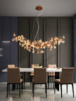 Arborea Brass Branch Crystal Chandelier - Lamp Outdoor