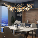 Arborea Brass Branch Crystal Chandelier - Lamp Outdoor