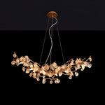 Arborea Brass Branch Crystal Chandelier - Lamp Outdoor