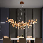 Arborea Brass Branch Crystal Chandelier - Lamp Outdoor