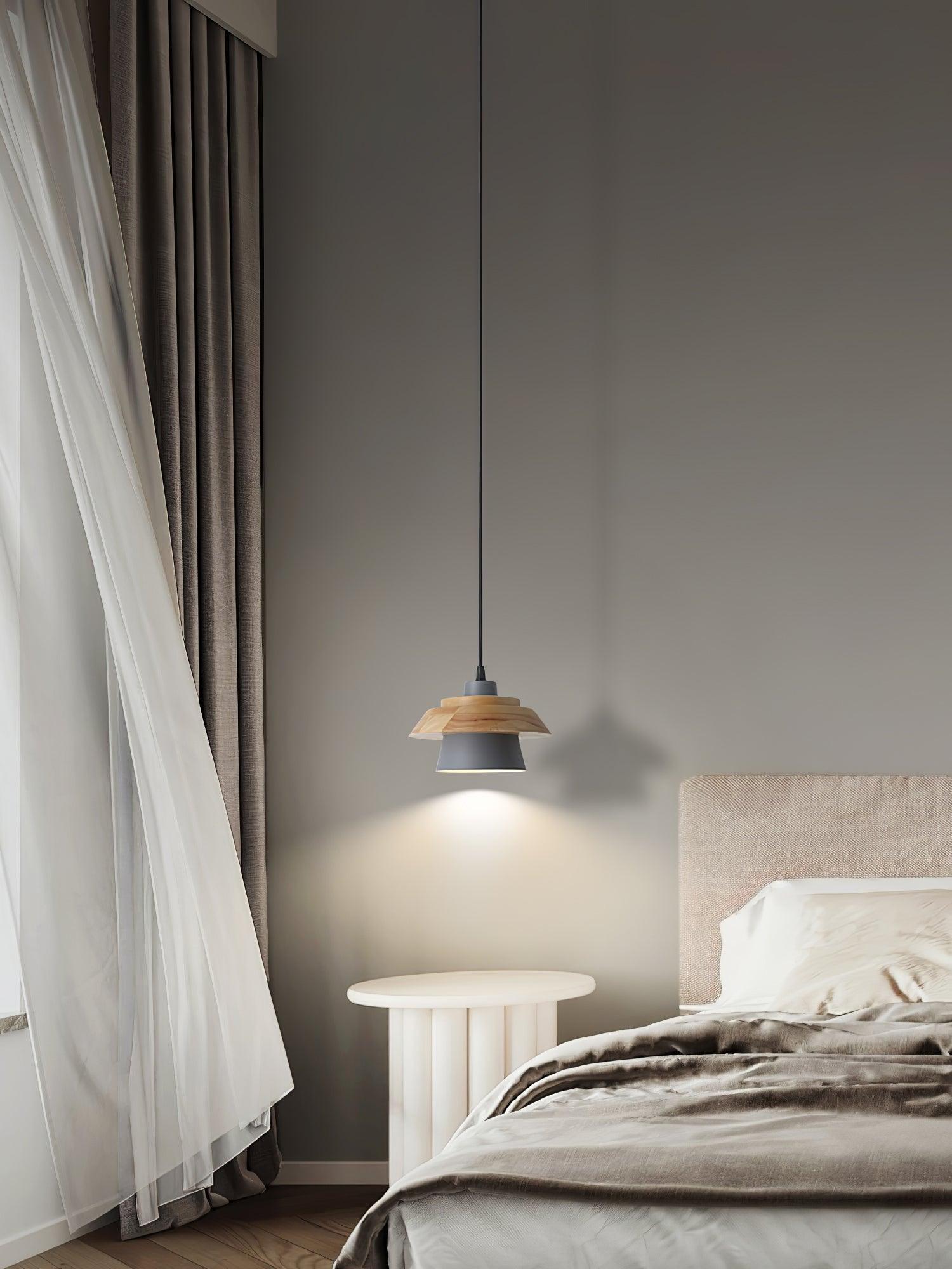 Stone Wood Pendant Lamp - Lamp Outdoor
