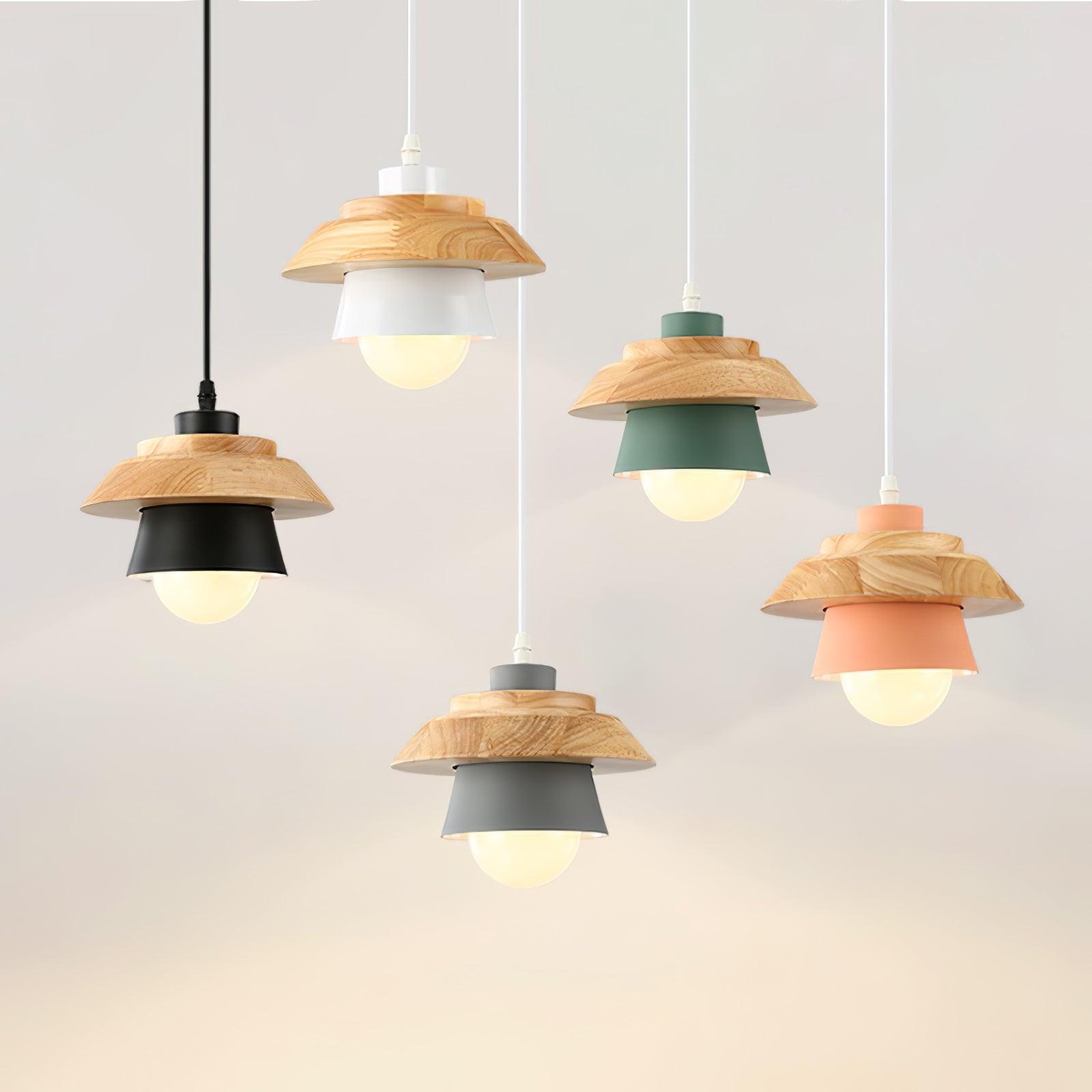 Stone Wood Pendant Lamp - Lamp Outdoor