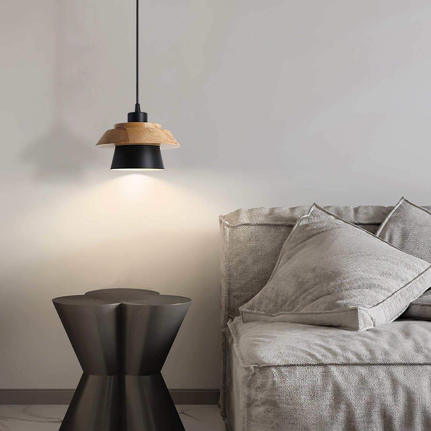 Stone Wood Pendant Lamp - Lamp Outdoor