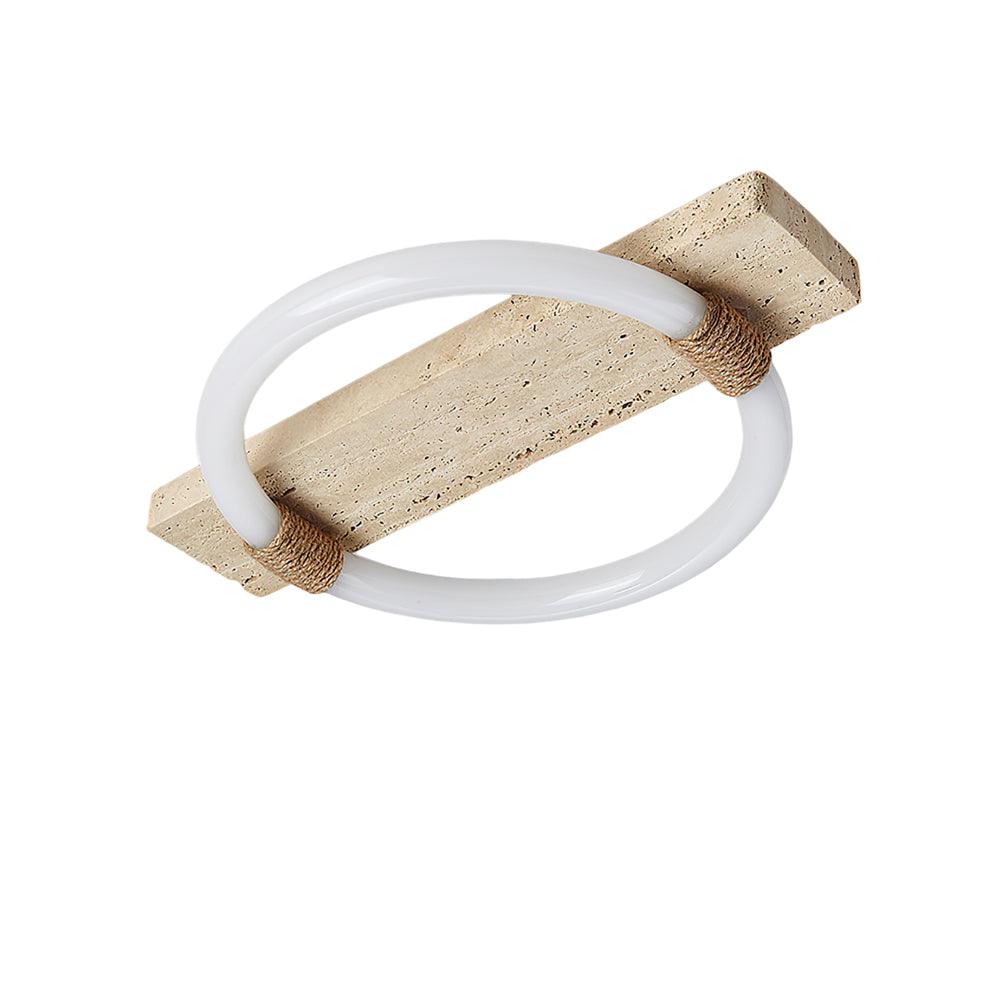 Stonek Minimalist Travertine Ceiling Light