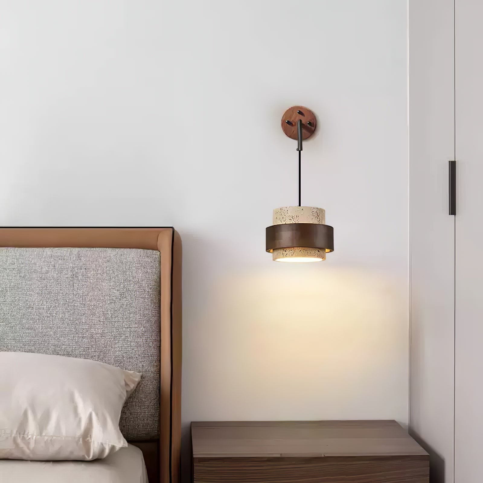 Alva Travertine Wall Light - Lamp Outdoor