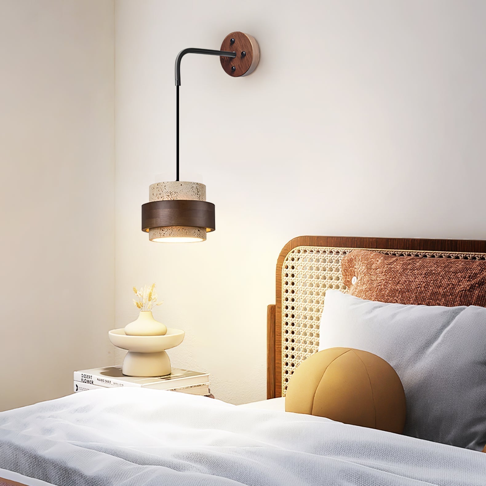 Alva Travertine Wall Light - Lamp Outdoor
