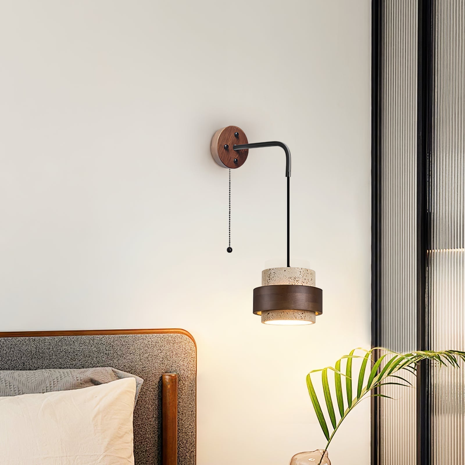 Alva Travertine Wall Light - Lamp Outdoor