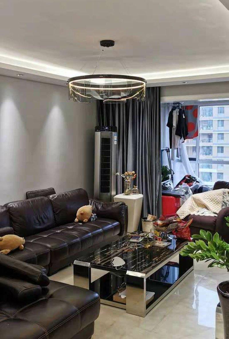 Lustra Chandelier LED Ring Black Glass Modern - Lamp Outdoor