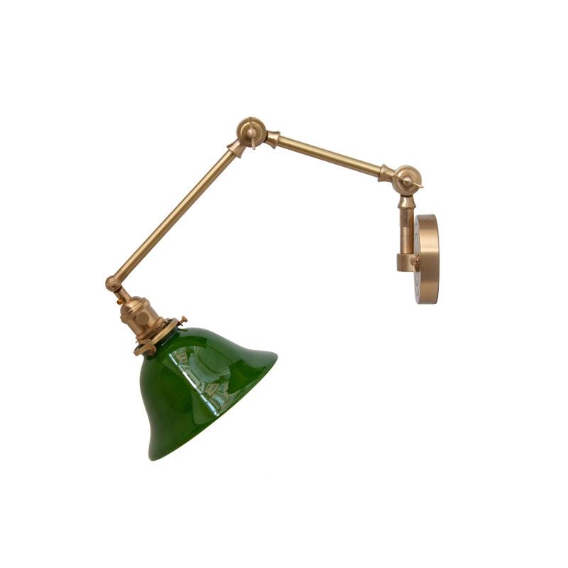 Straun Industrial Brass Wall Light