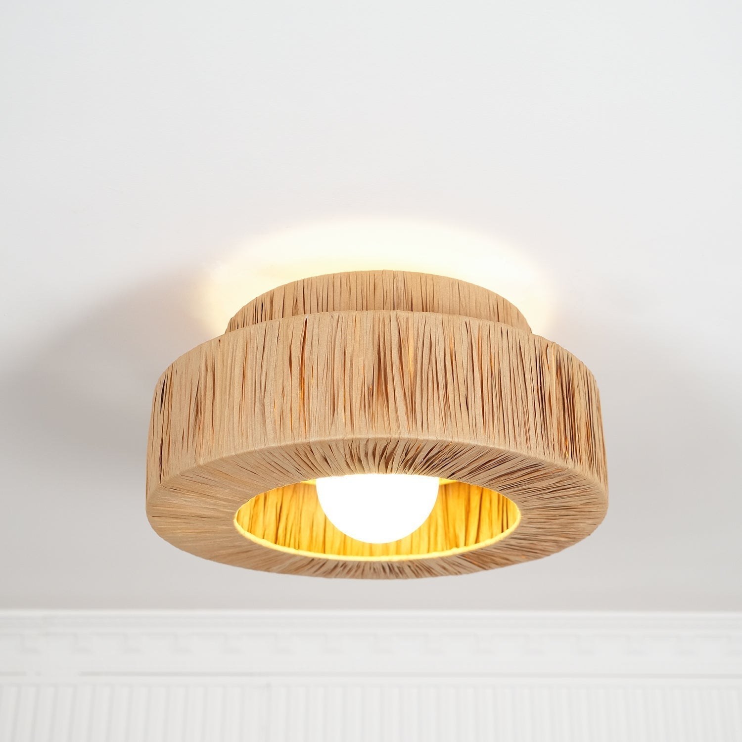 Straw Art Ceiling Lamp - Lamp Outdoor