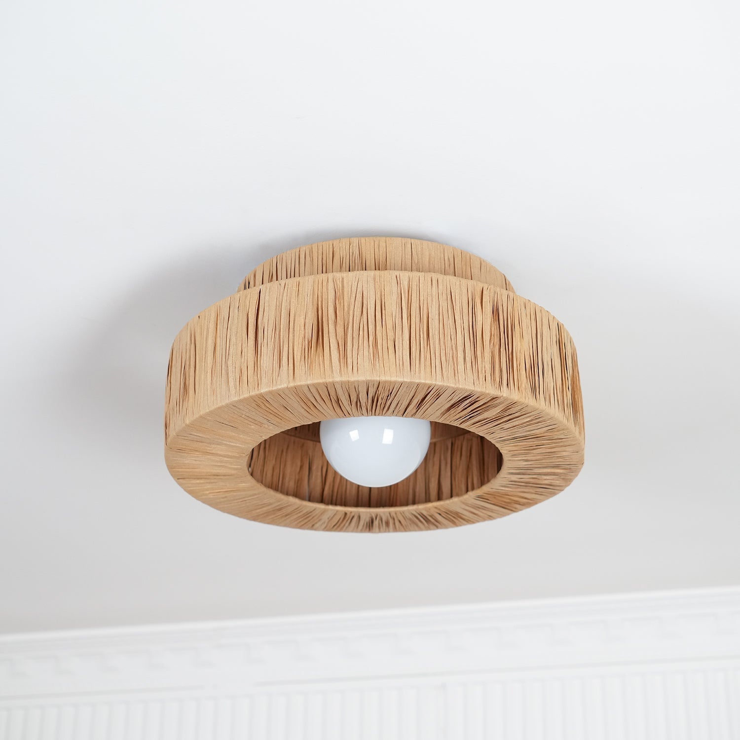 Straw Art Ceiling Lamp - Lamp Outdoor