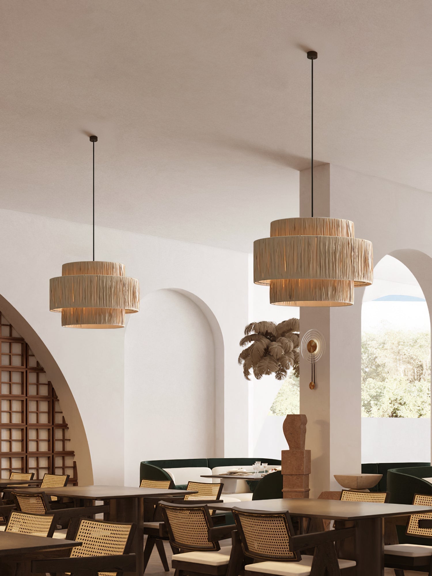 Straw Art Pendant Light - Lamp Outdoor