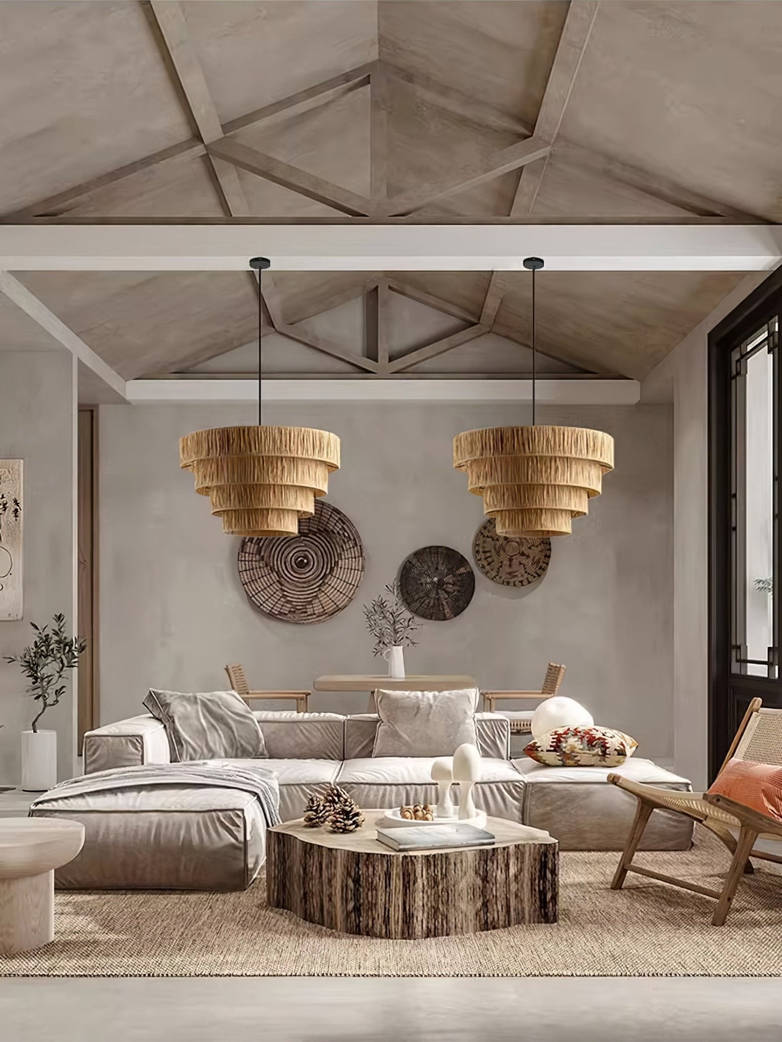 Straw Art Pendant Light - Lamp Outdoor