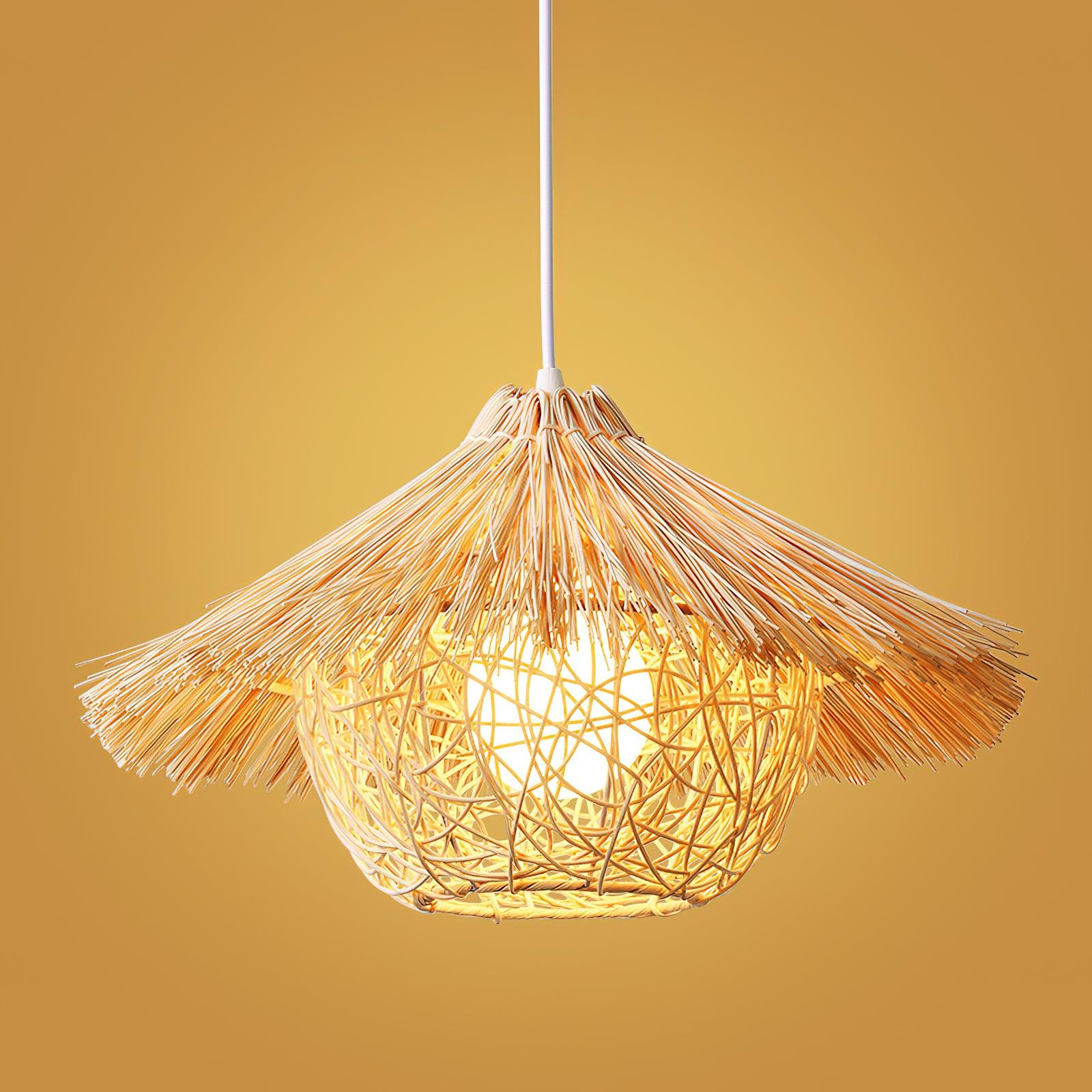 Straw Hat Pendant Light - Lamp Outdoor