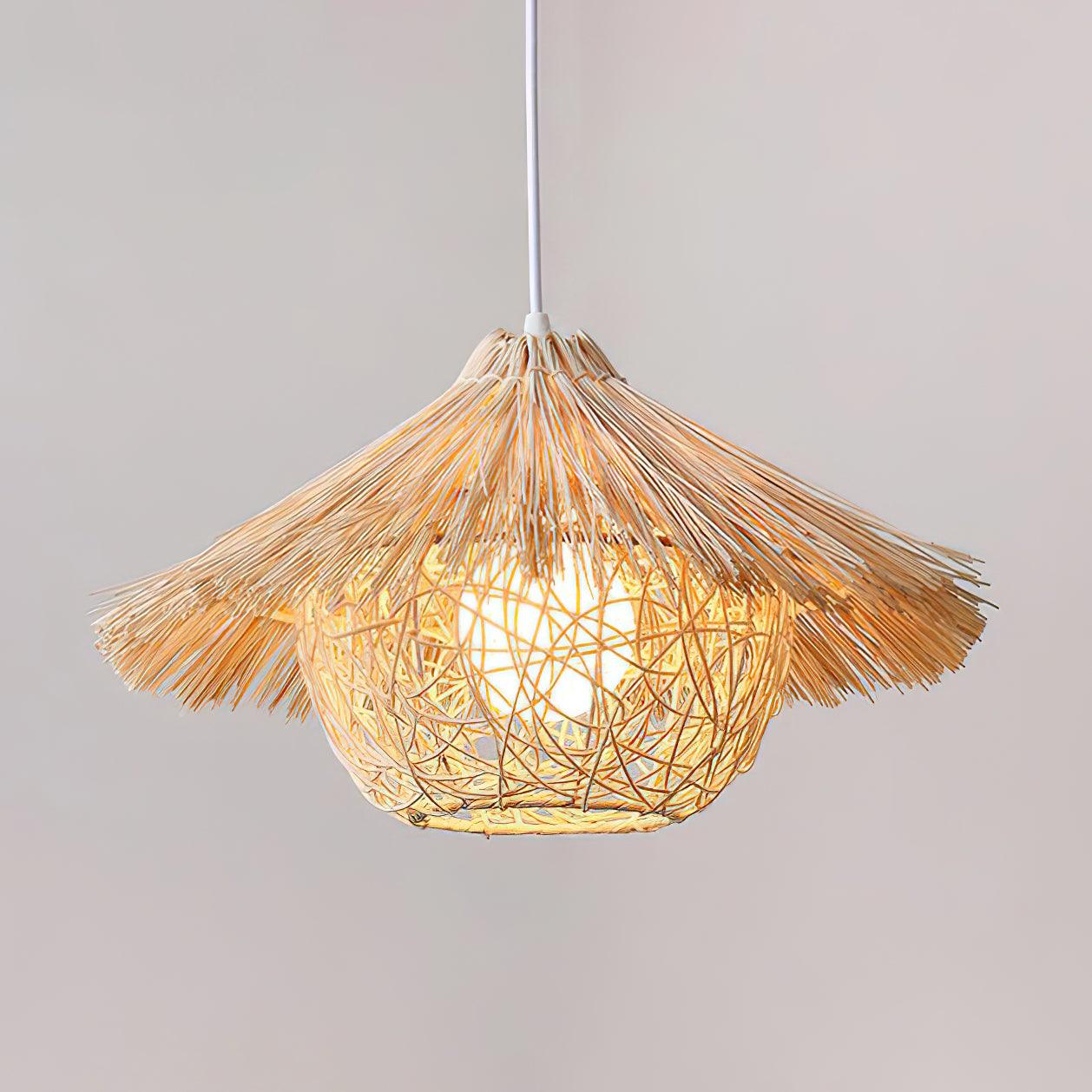 Straw Hat Pendant Light - Lamp Outdoor