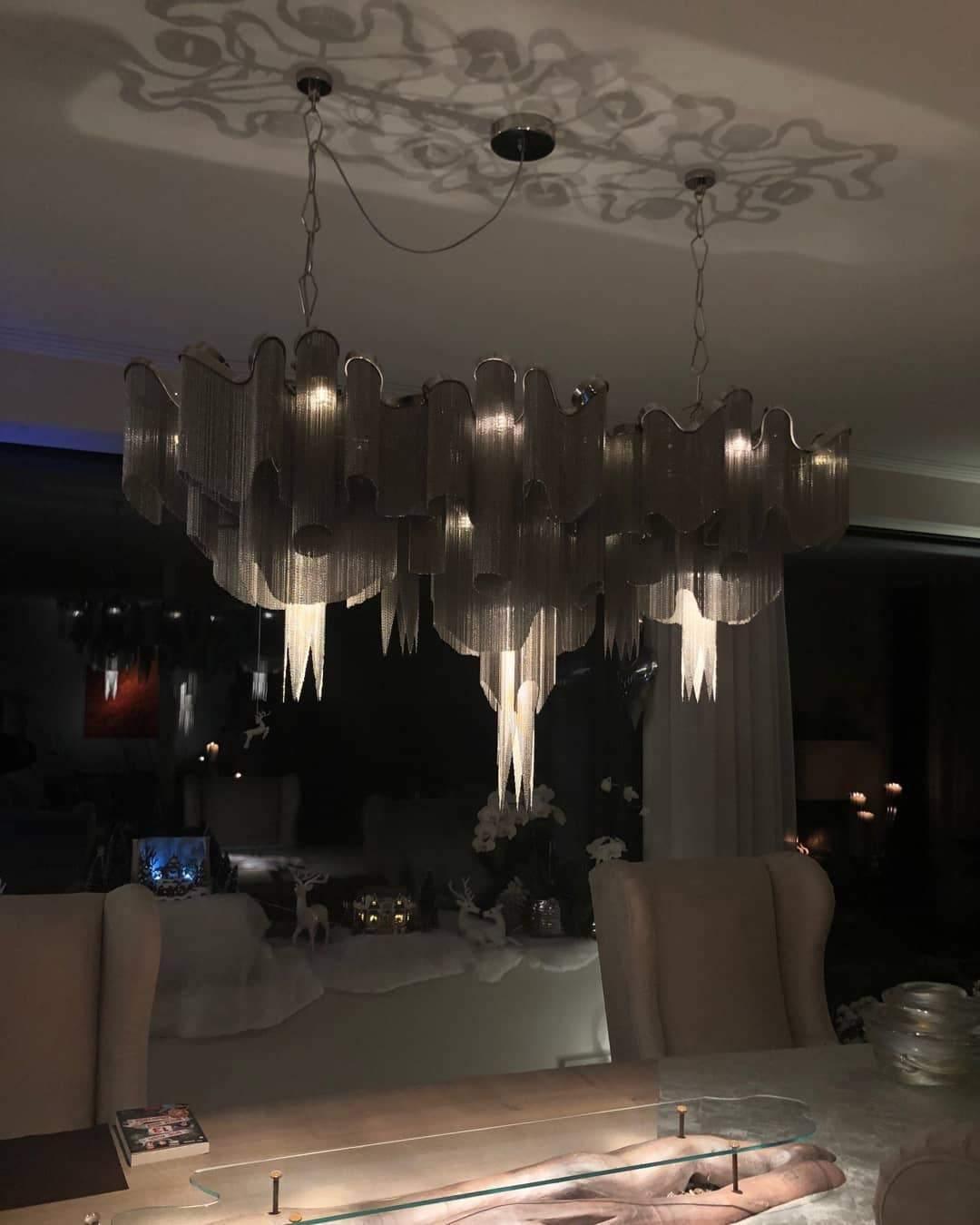 Stream Chain Chandelier - Lamp Outdoor