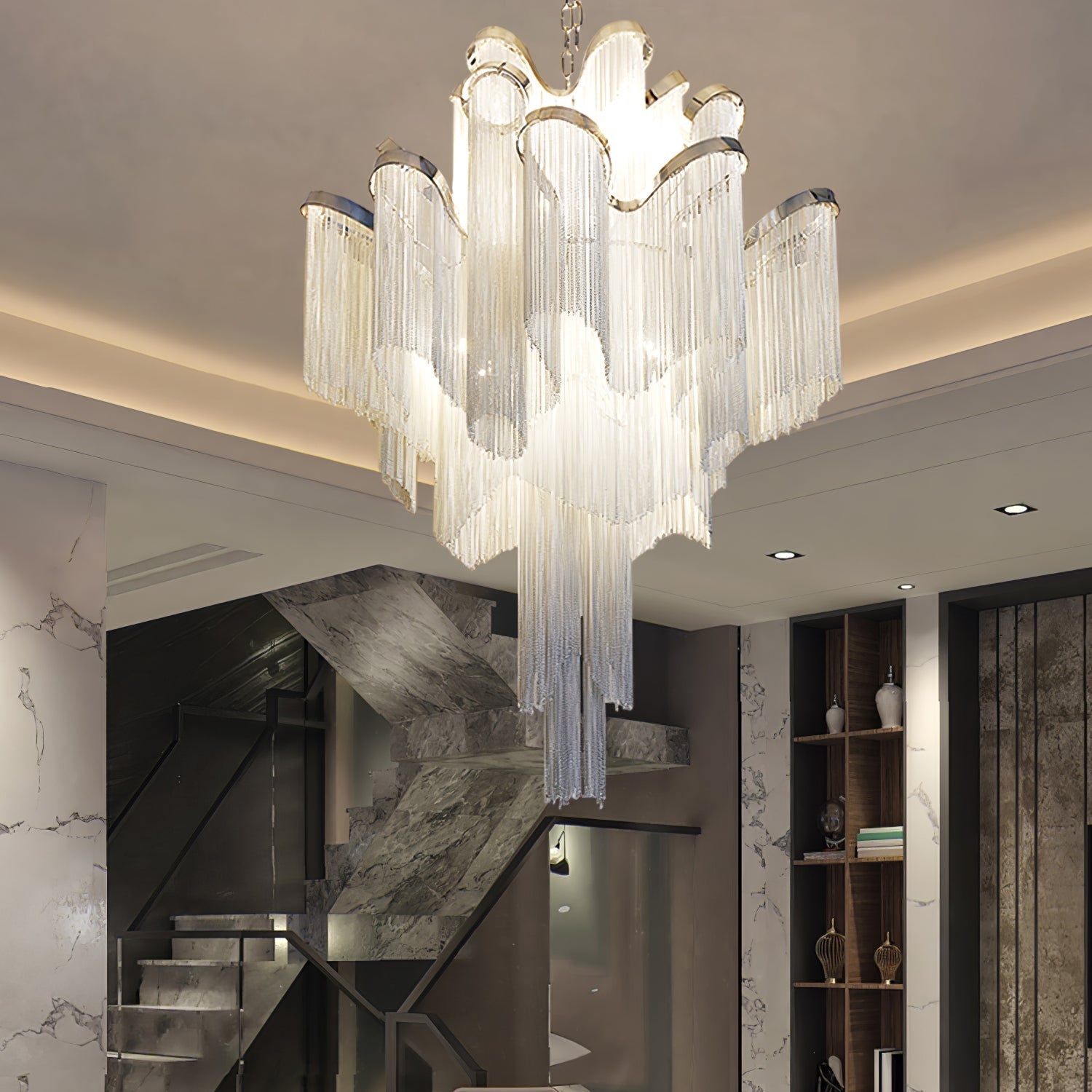 Stream Chain Chandelier - Lamp Outdoor