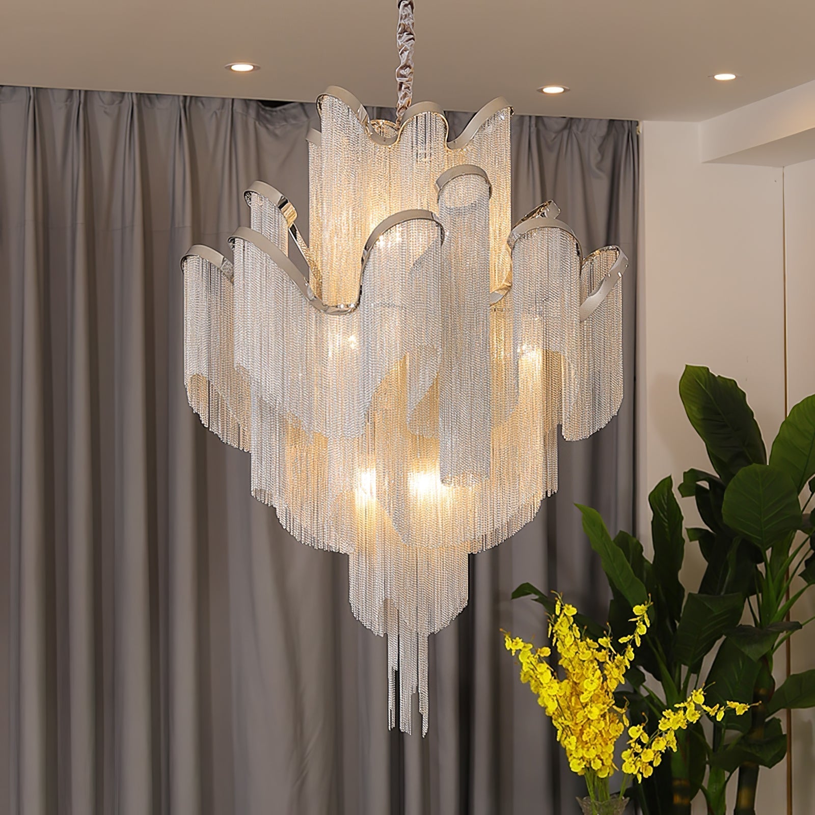 Stream Chain Chandelier - Lamp Outdoor