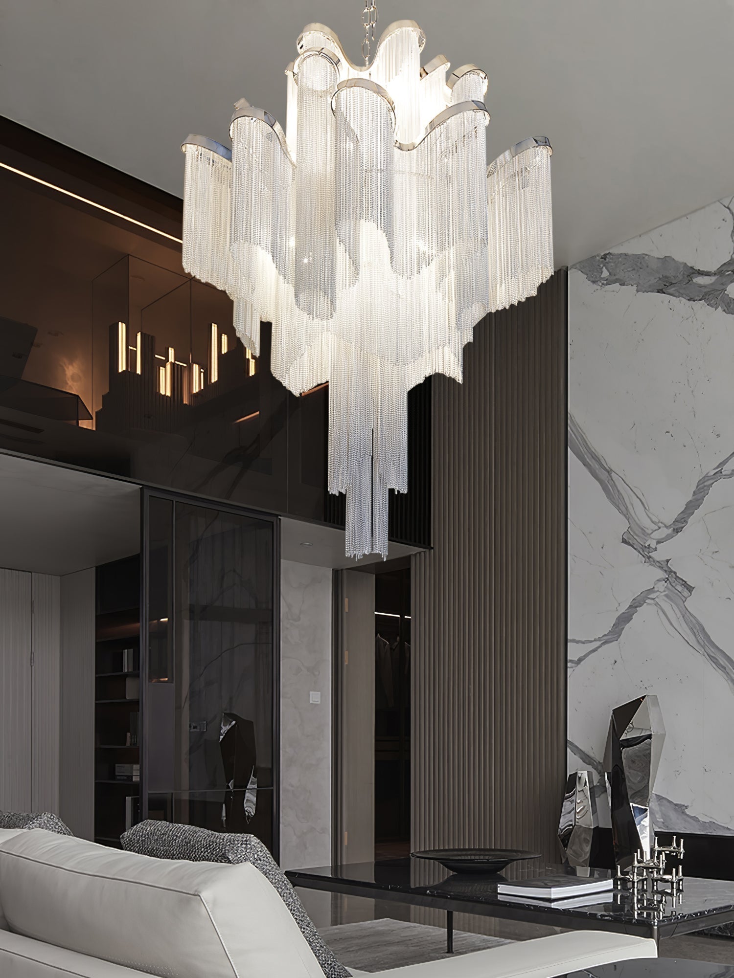 Stream Chain Chandelier - Lamp Outdoor