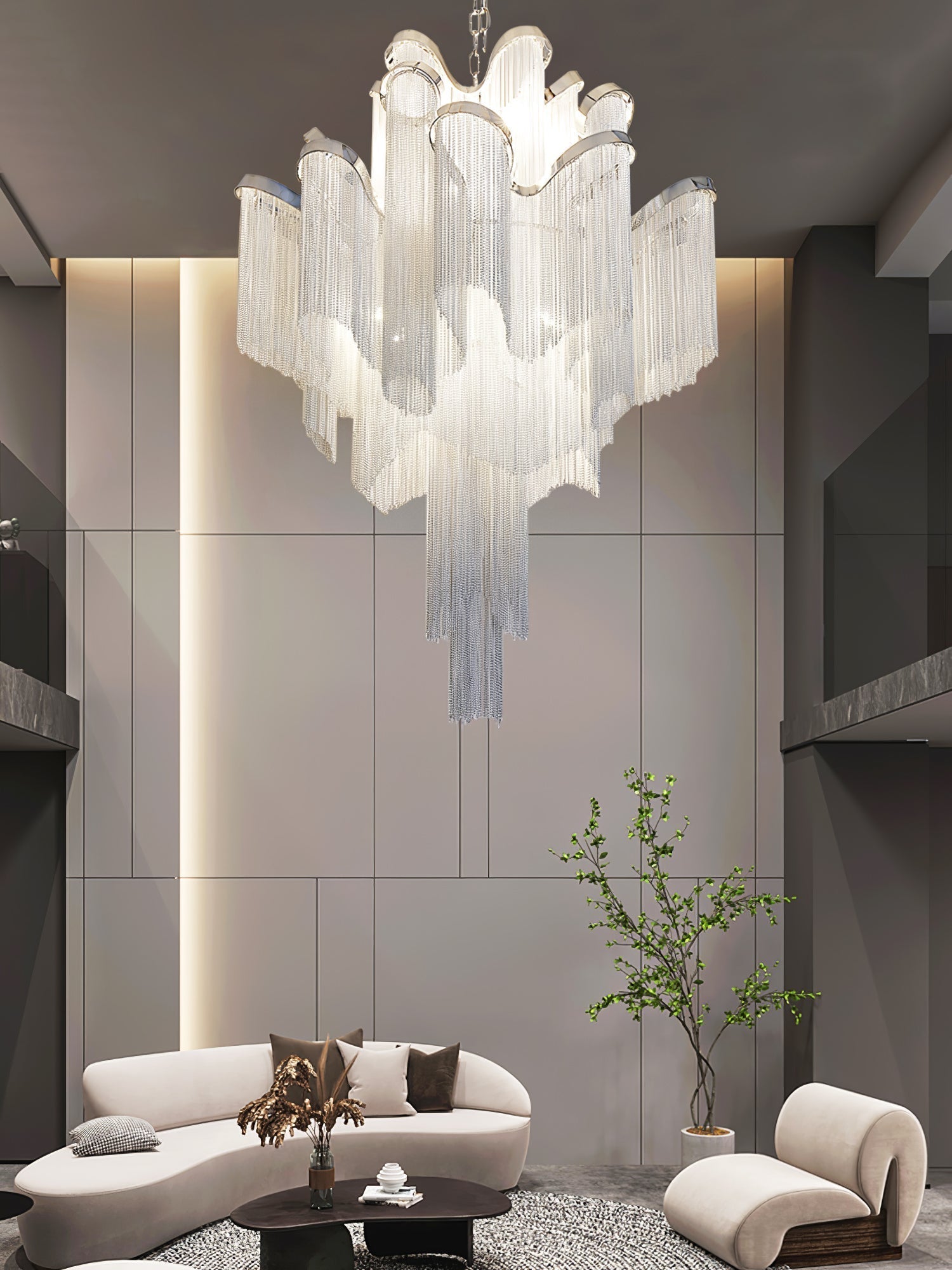 Stream Chain Chandelier - Lamp Outdoor