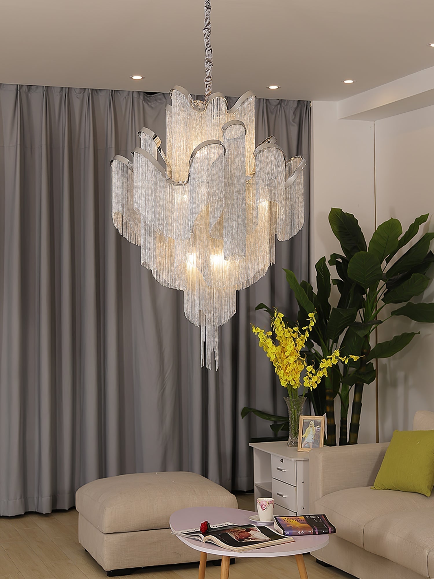 Stream Chain Chandelier - Lamp Outdoor