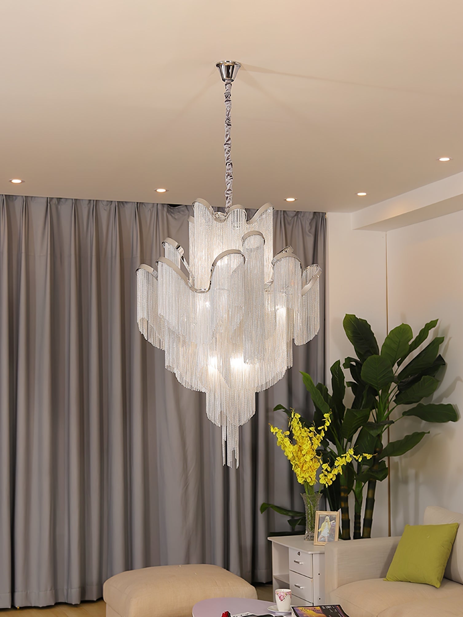 Stream Chain Chandelier - Lamp Outdoor