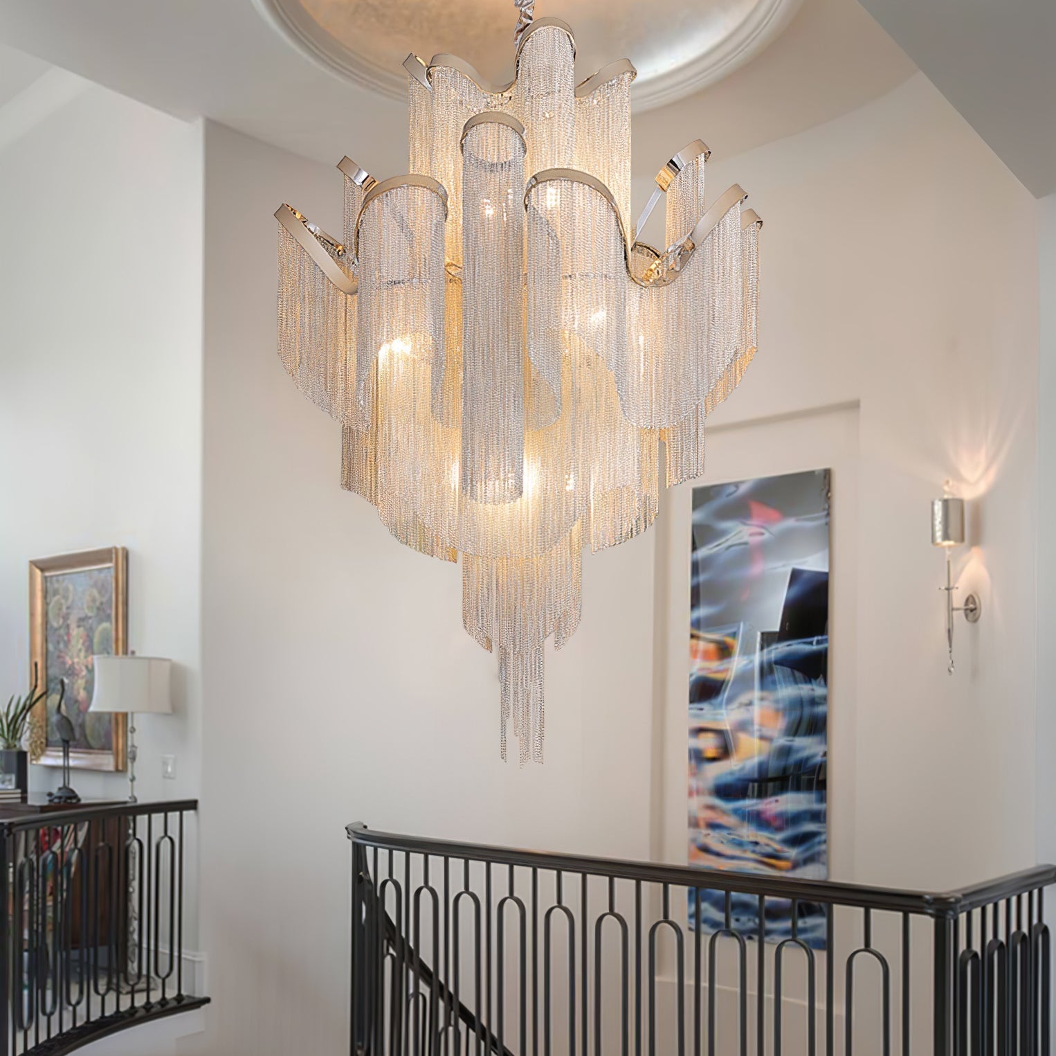 Stream Chain Chandelier - Lamp Outdoor