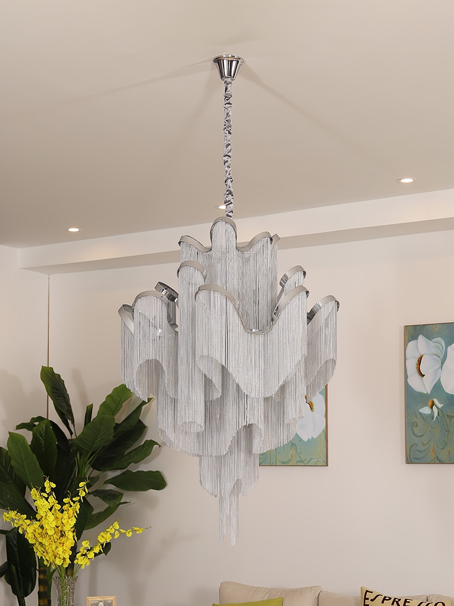 Stream Chain Chandelier - Lamp Outdoor