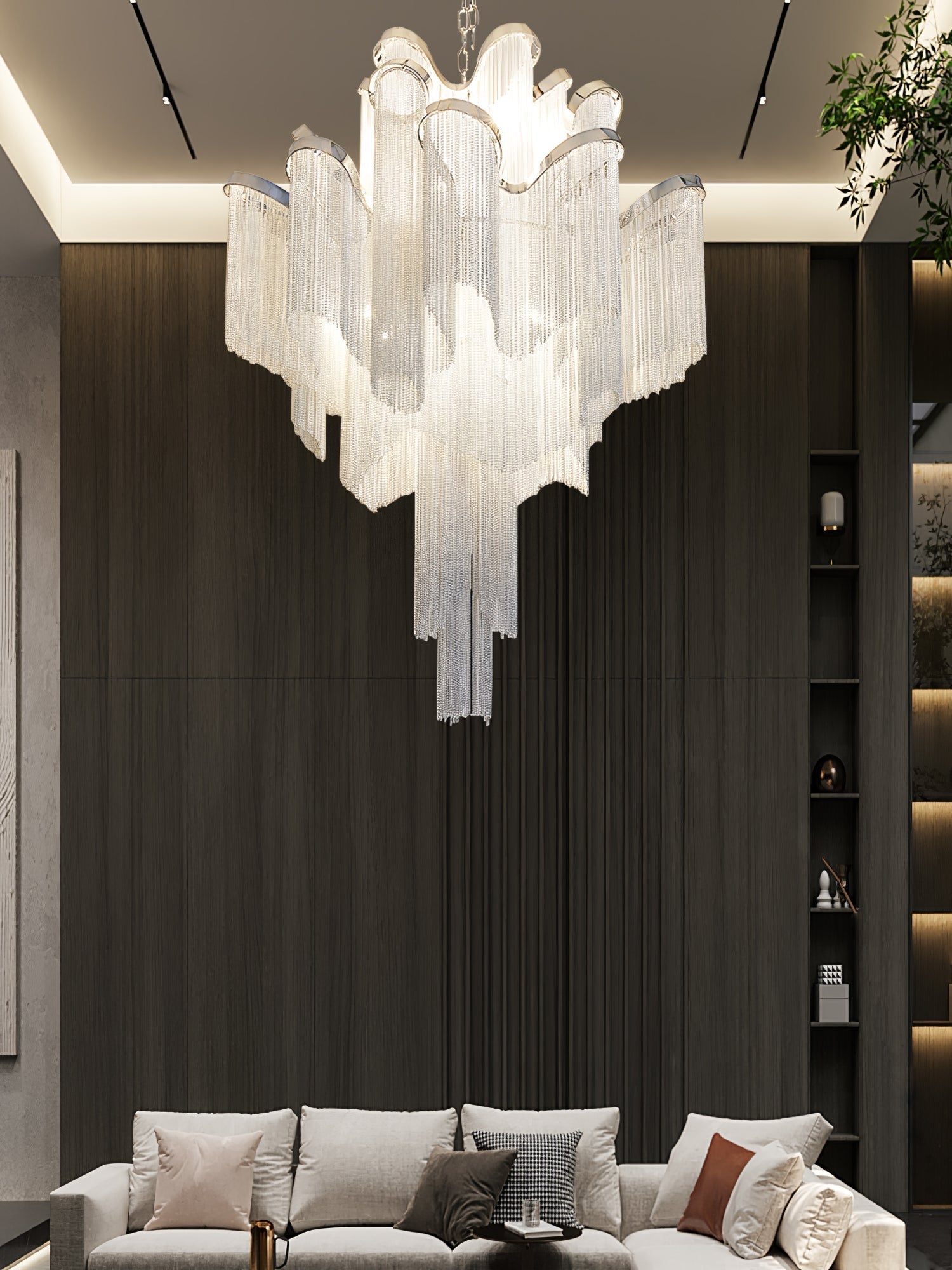 Stream Chain Chandelier - Lamp Outdoor