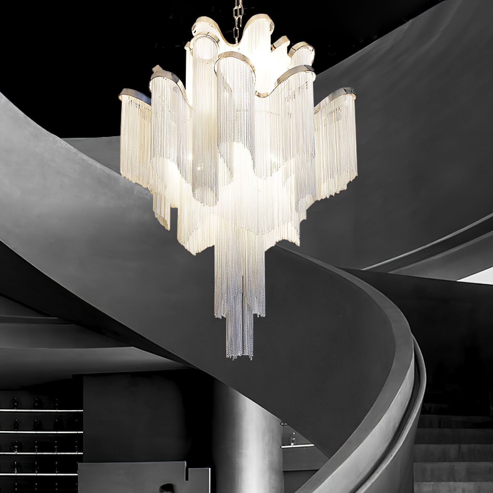 Stream Chain Chandelier - Lamp Outdoor