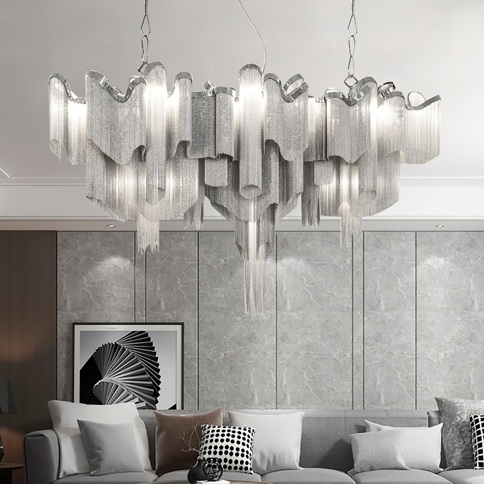 Stream Chain Chandelier - Lamp Outdoor