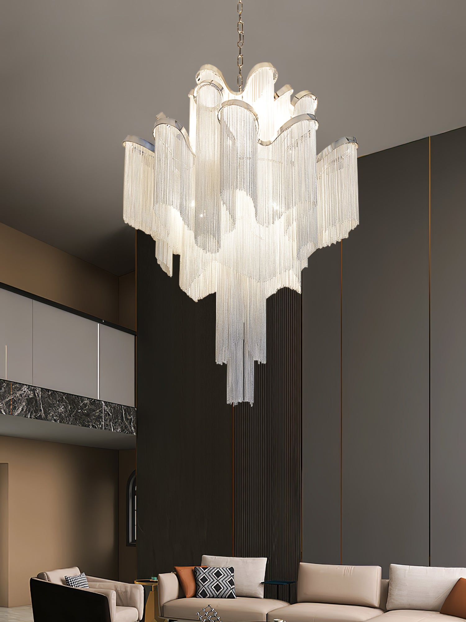 Stream Chain Chandelier - Lamp Outdoor