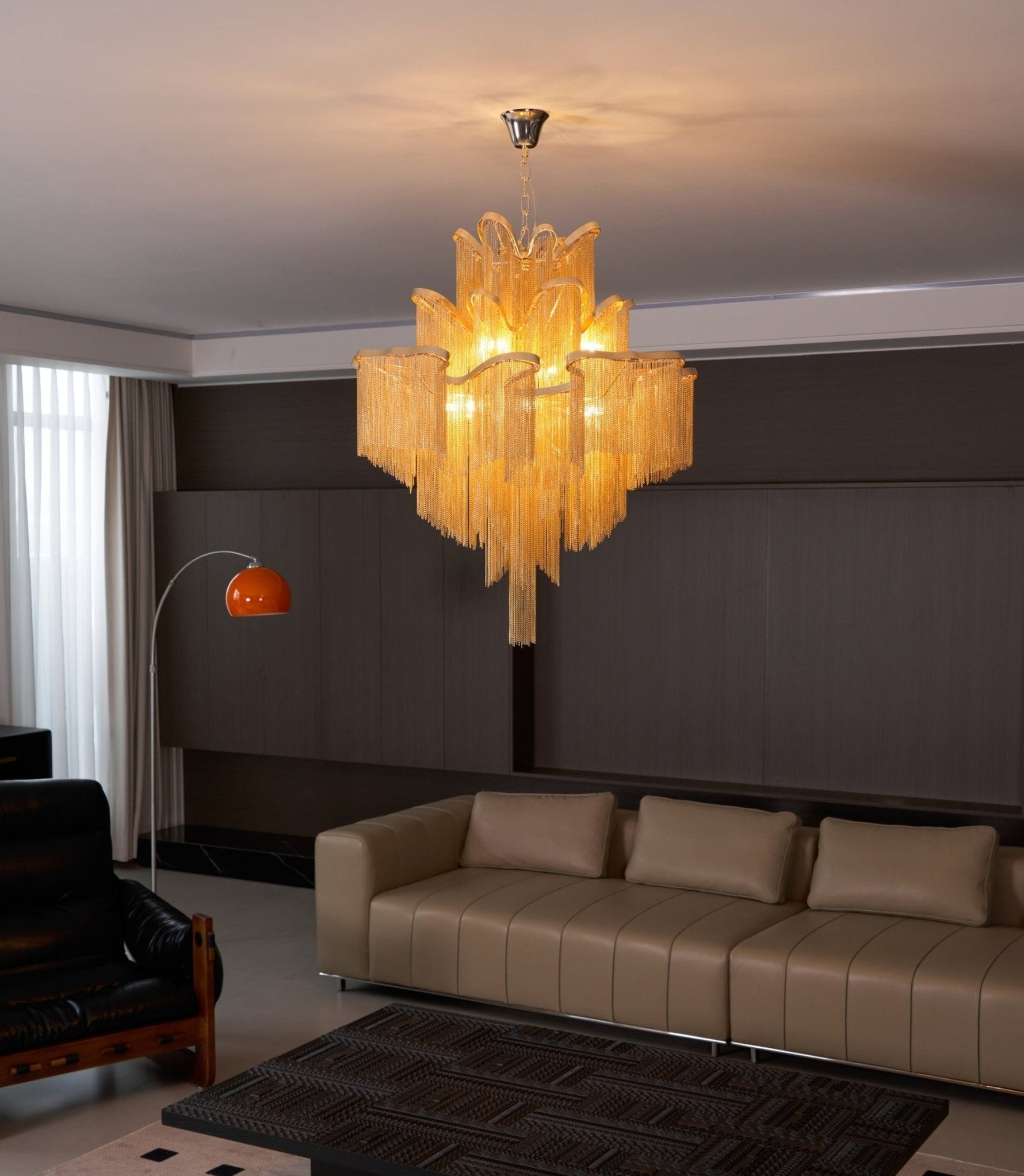 Stream Chain Chandelier - Lamp Outdoor