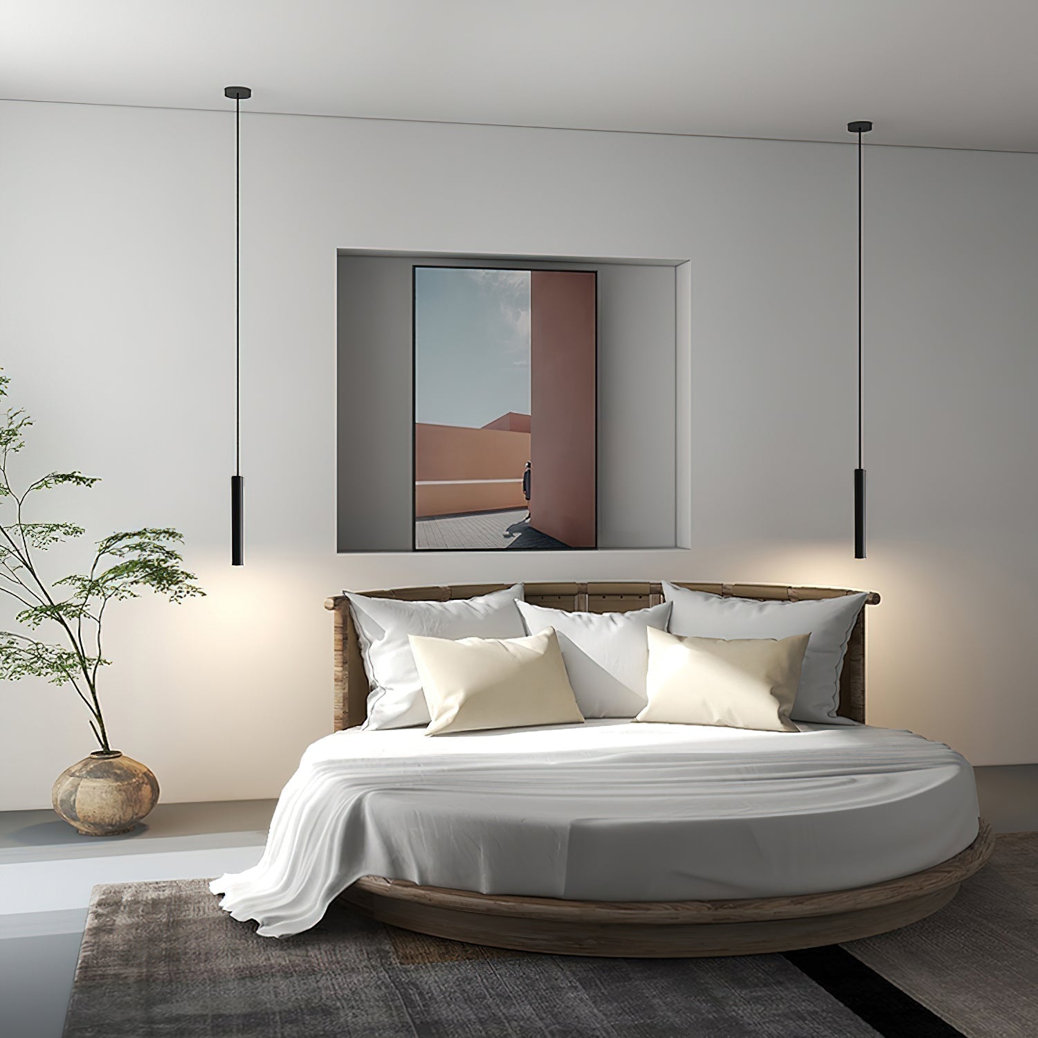 Streamline Cylinder Pendant Lamp - Lamp Outdoor