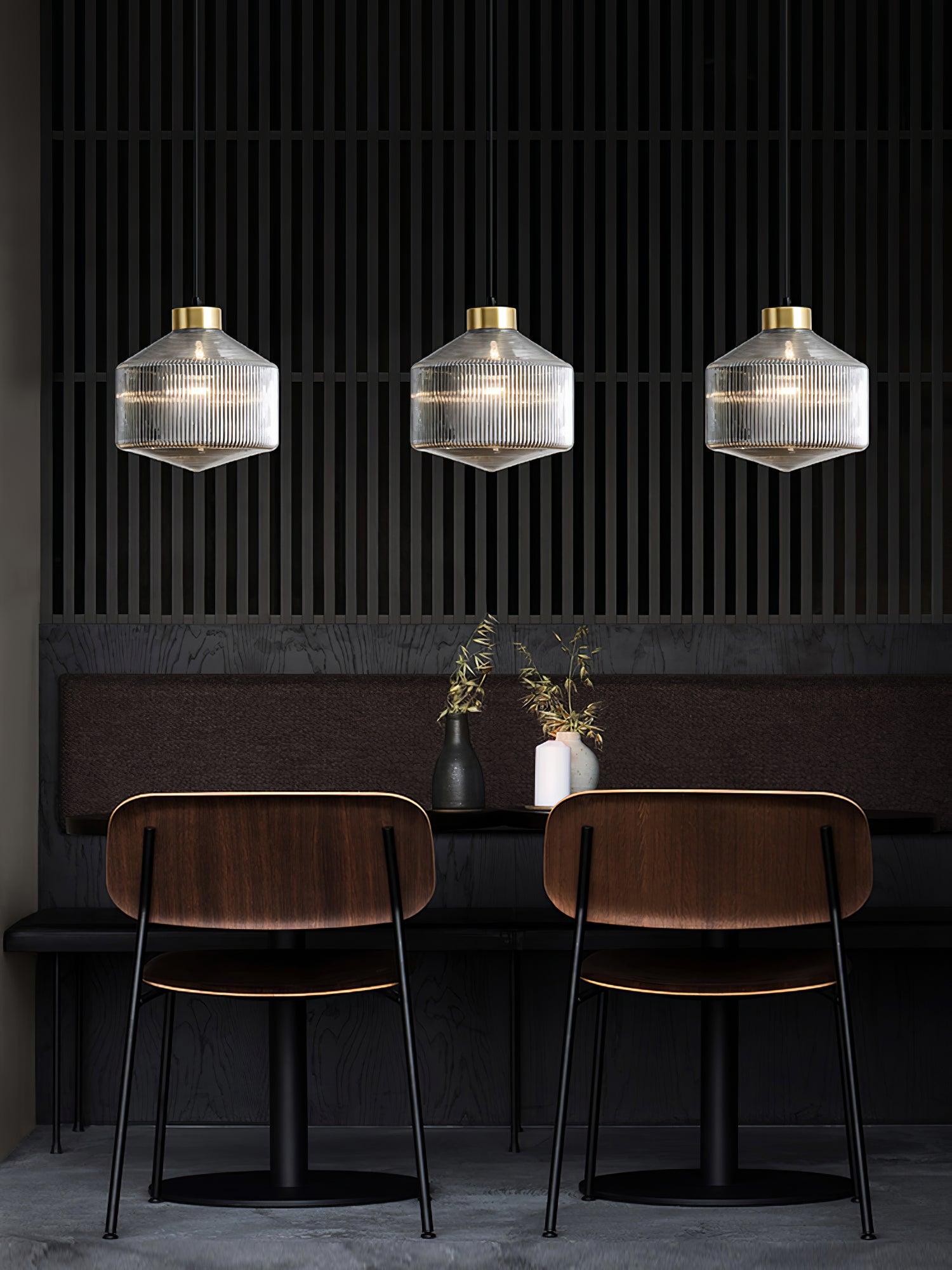 Striped Spinning Top Pendant Light - Lamp Outdoor