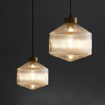 Striped Spinning Top Pendant Light - Lamp Outdoor