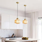 Striped Spinning Top Pendant Light - Lamp Outdoor