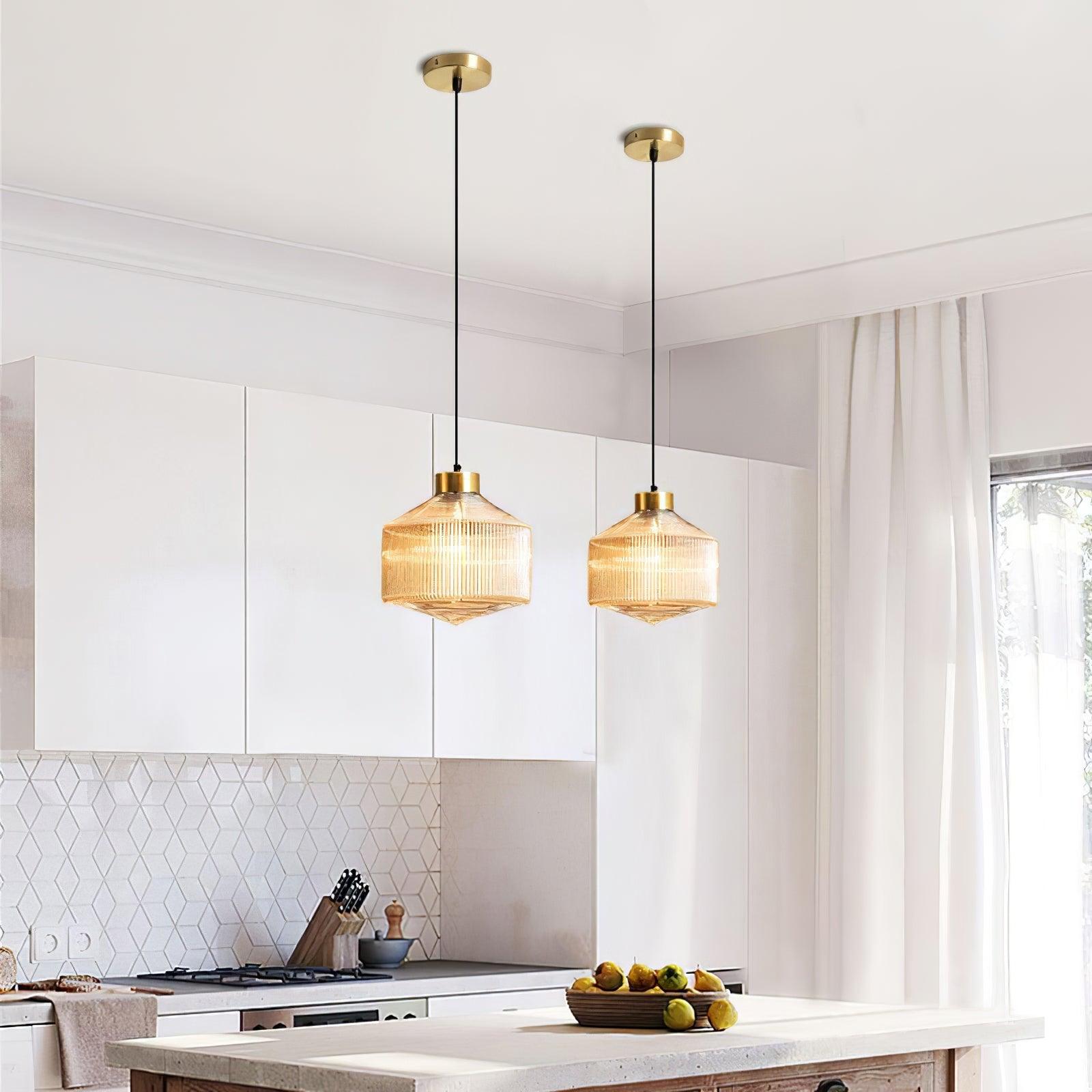 Striped Spinning Top Pendant Light - Lamp Outdoor