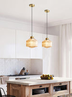 Striped Spinning Top Pendant Light - Lamp Outdoor