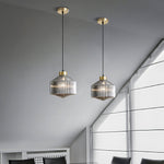 Striped Spinning Top Pendant Light - Lamp Outdoor