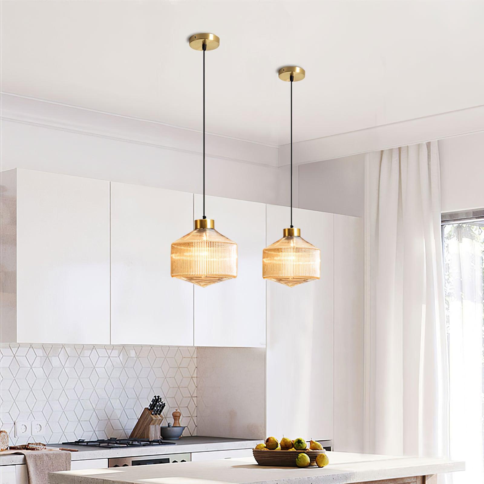 Striped Spinning Top Pendant Light - Lamp Outdoor