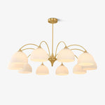 Striped Glass Bowl Chandelier - Lamp Outdoor