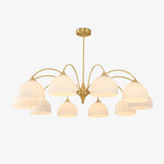 Striped Glass Bowl Chandelier - Lamp Outdoor