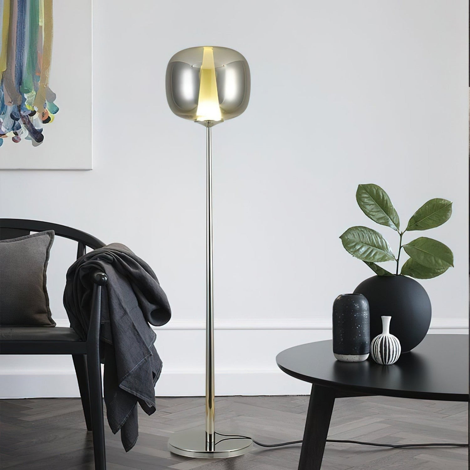 Sunset Modern Glass Floor Lamp
