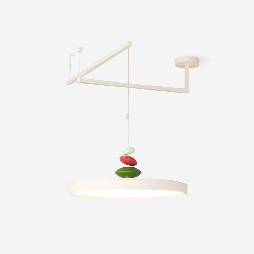 Swing Arm Stone Pendant Light - Lamp Outdoor