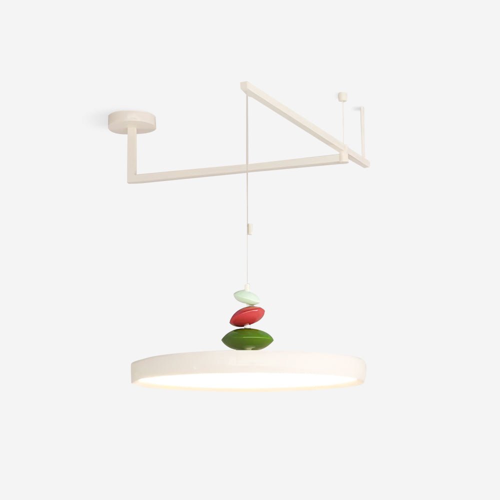 Swing Arm Stone Pendant Light - Lamp Outdoor